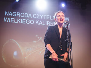 Joanna Opiat-Bojarska z Nagrodą Czytelników Wielkiego Kalibru Międzynarodowego Festiwalu Kryminału. Wrocław 2022